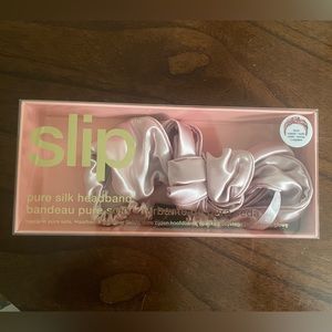 Slip Pure Silk Twist Headband Pink